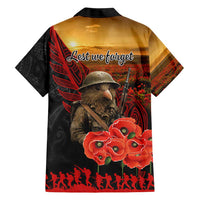 Maori Kiwi Soldier Fern Tattoo ANZAC Day Hawaiian Shirt Lest We Forget LT9 - Polynesian Pride