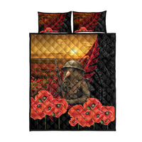 Maori Kiwi Soldier Fern Tattoo ANZAC Day Quilt Bed Set Lest We Forget LT9 - Polynesian Pride