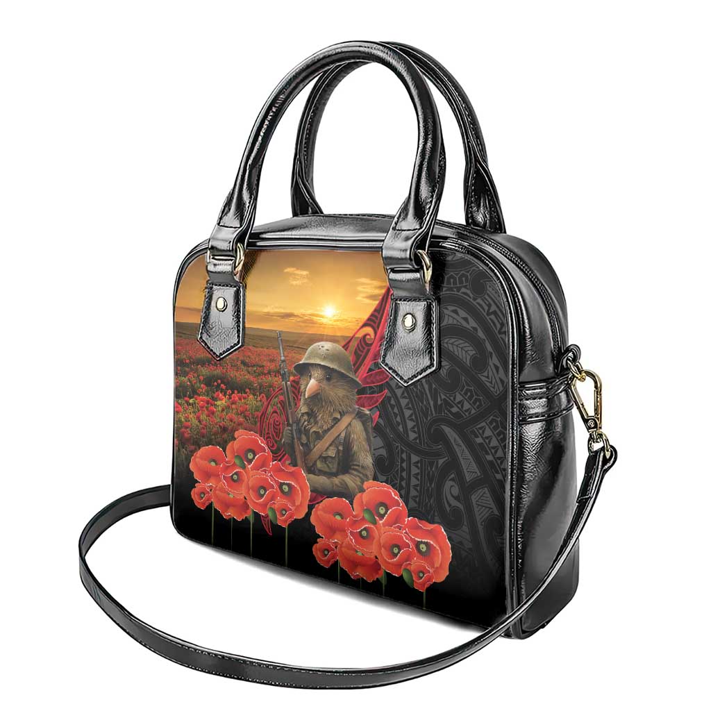 Maori Kiwi Soldier Fern Tattoo ANZAC Day Shoulder Handbag Lest We Forget