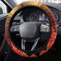 Maori Kiwi Soldier Fern Tattoo ANZAC Day Steering Wheel Cover Lest We Forget LT9 - Polynesian Pride