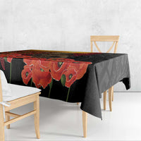 Maori Kiwi Soldier Fern Tattoo ANZAC Day Tablecloth Lest We Forget LT9 - Polynesian Pride