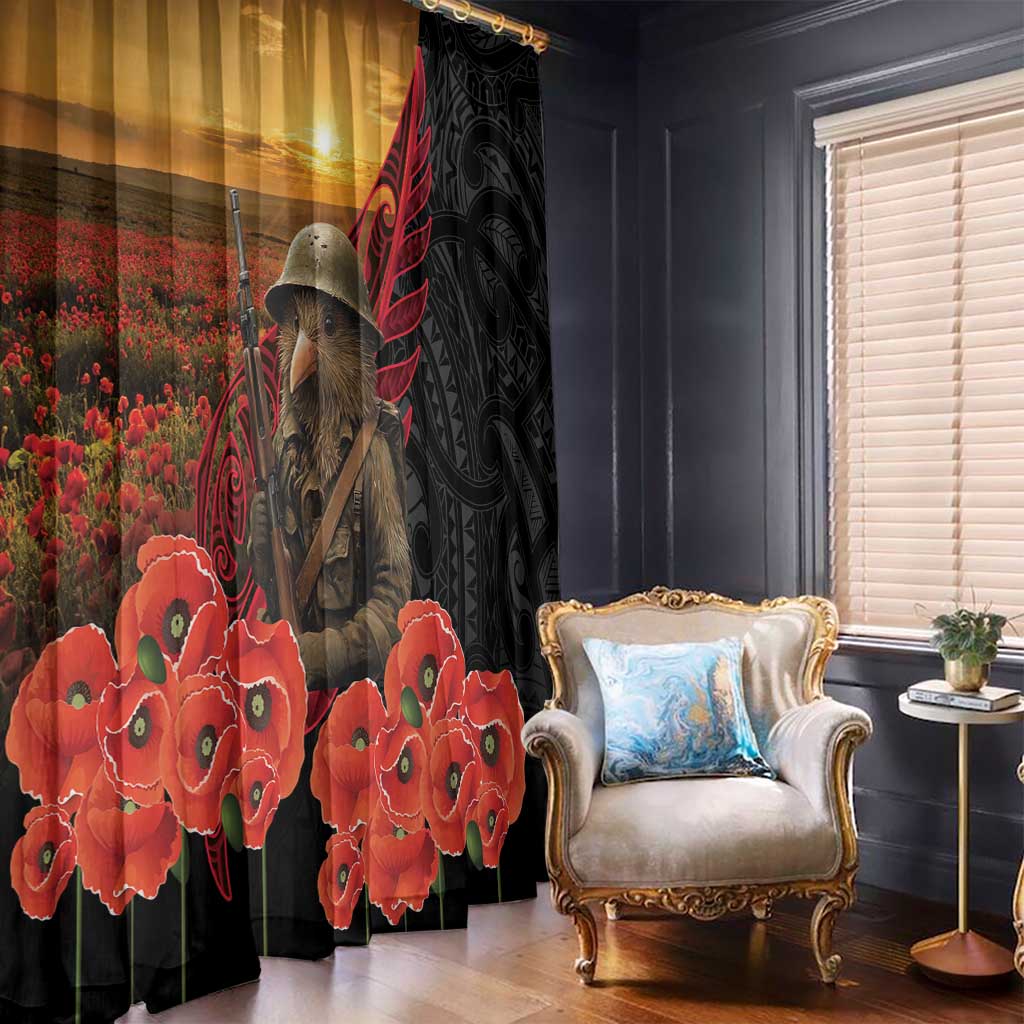 Maori Kiwi Soldier Fern Tattoo ANZAC Day Window Curtain Lest We Forget LT9 - Polynesian Pride