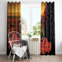 Maori Kiwi Soldier Fern Tattoo ANZAC Day Window Curtain Lest We Forget LT9 - Polynesian Pride