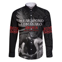 New Zealand Mother's Day Family Matching Off The Shoulder Long Sleeve Dress and Hawaiian Shirt Maori Hongi Aroha Ahau Ki A Koe Mama