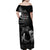 New Zealand Mother's Day Family Matching Off Shoulder Maxi Dress and Hawaiian Shirt Maori Hongi Aroha Ahau Ki A Koe Mama