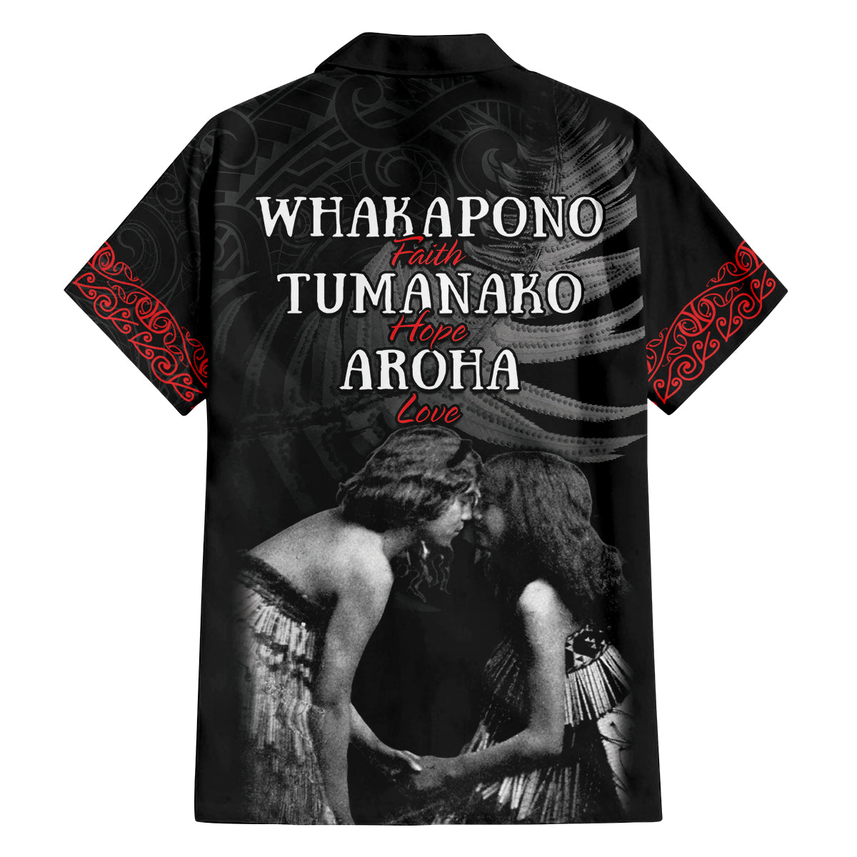 New Zealand Mother's Day Family Matching Puletasi and Hawaiian Shirt Maori Hongi Aroha Ahau Ki A Koe Mama LT9 - Polynesian Pride