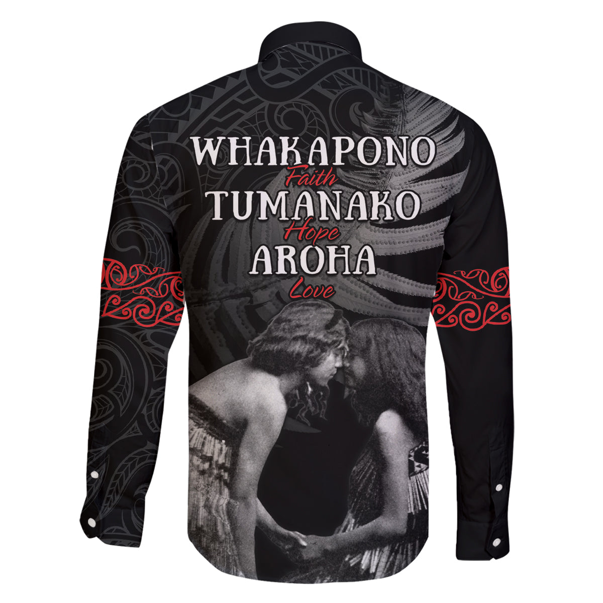 New Zealand Mother's Day Family Matching Puletasi and Hawaiian Shirt Maori Hongi Aroha Ahau Ki A Koe Mama LT9 - Polynesian Pride