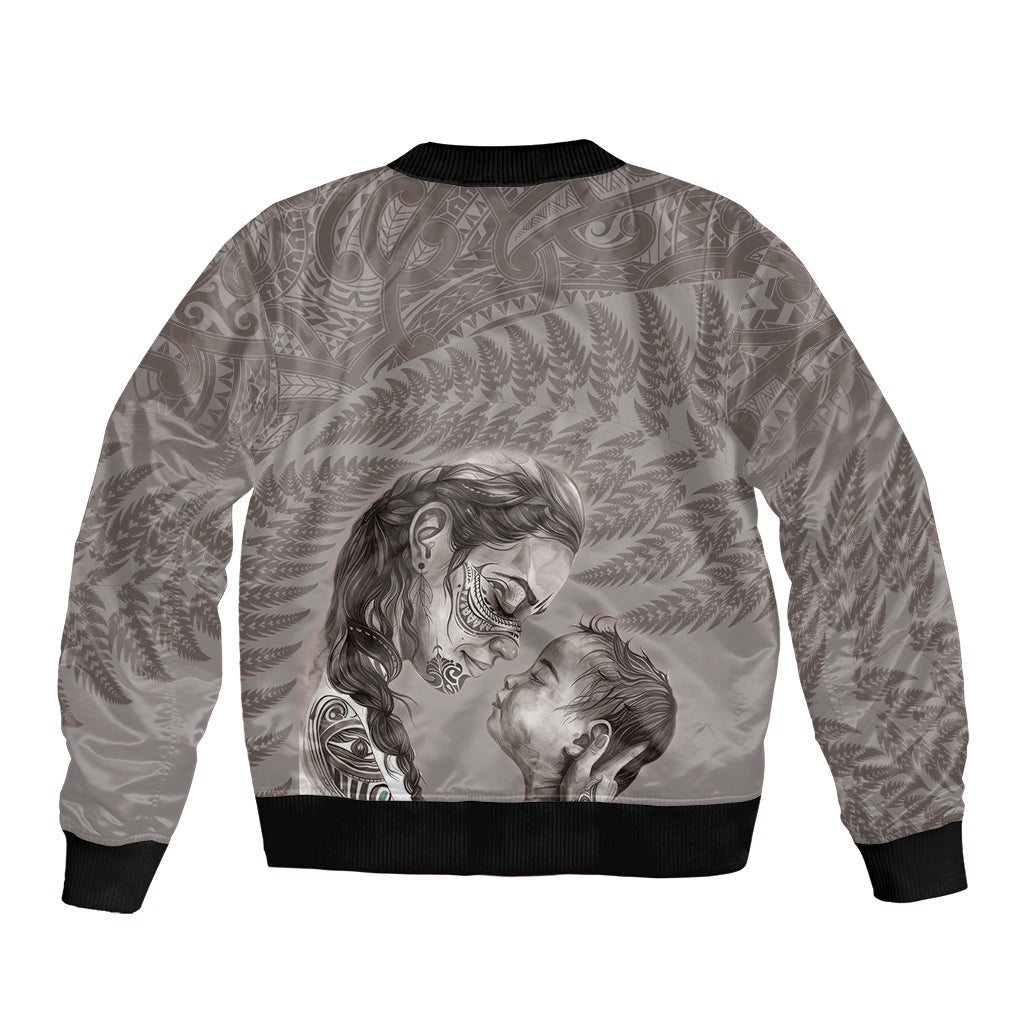 New Zealand Mother's Day Bomber Jacket Maori Mo Toku Mama Silver Fern LT9 - Polynesian Pride