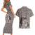 New Zealand Mother's Day Couples Matching Short Sleeve Bodycon Dress and Hawaiian Shirt Maori Mo Toku Mama Silver Fern