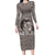 New Zealand Mother's Day Family Matching Long Sleeve Bodycon Dress and Hawaiian Shirt Maori Mo Toku Mama Silver Fern