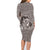 New Zealand Mother's Day Family Matching Long Sleeve Bodycon Dress and Hawaiian Shirt Maori Mo Toku Mama Silver Fern