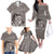 New Zealand Mother's Day Family Matching Off The Shoulder Long Sleeve Dress and Hawaiian Shirt Maori Mo Toku Mama Silver Fern