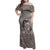 New Zealand Mother's Day Family Matching Off Shoulder Maxi Dress and Hawaiian Shirt Maori Mo Toku Mama Silver Fern