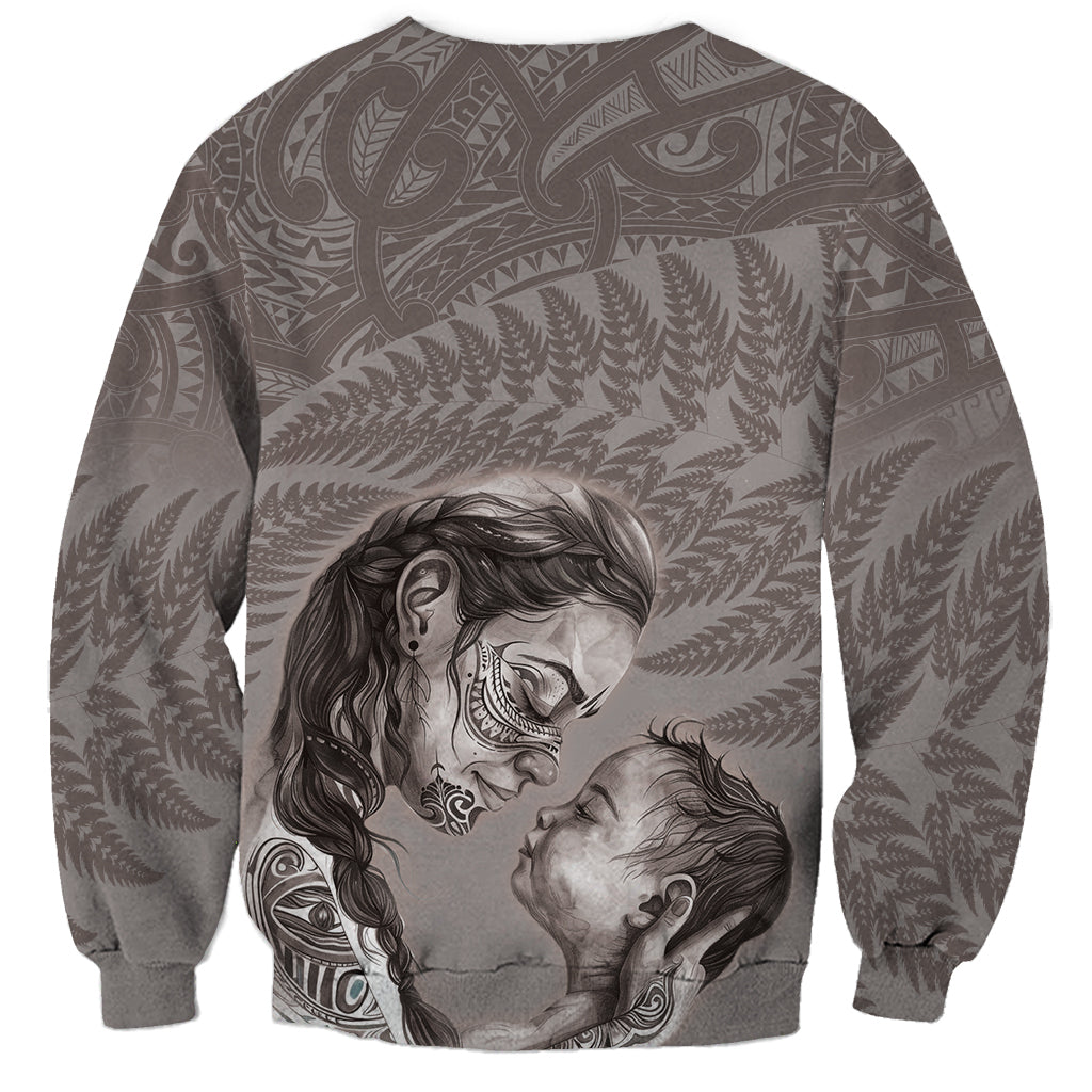 New Zealand Mother's Day Sweatshirt - Maori Mo Toku Mama Silver Fern LT9 - Polynesian Pride
