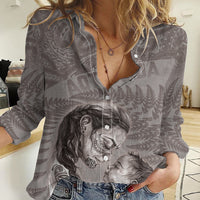 New Zealand Mother's Day Women Casual Shirt Maori Mo Toku Mama Silver Fern