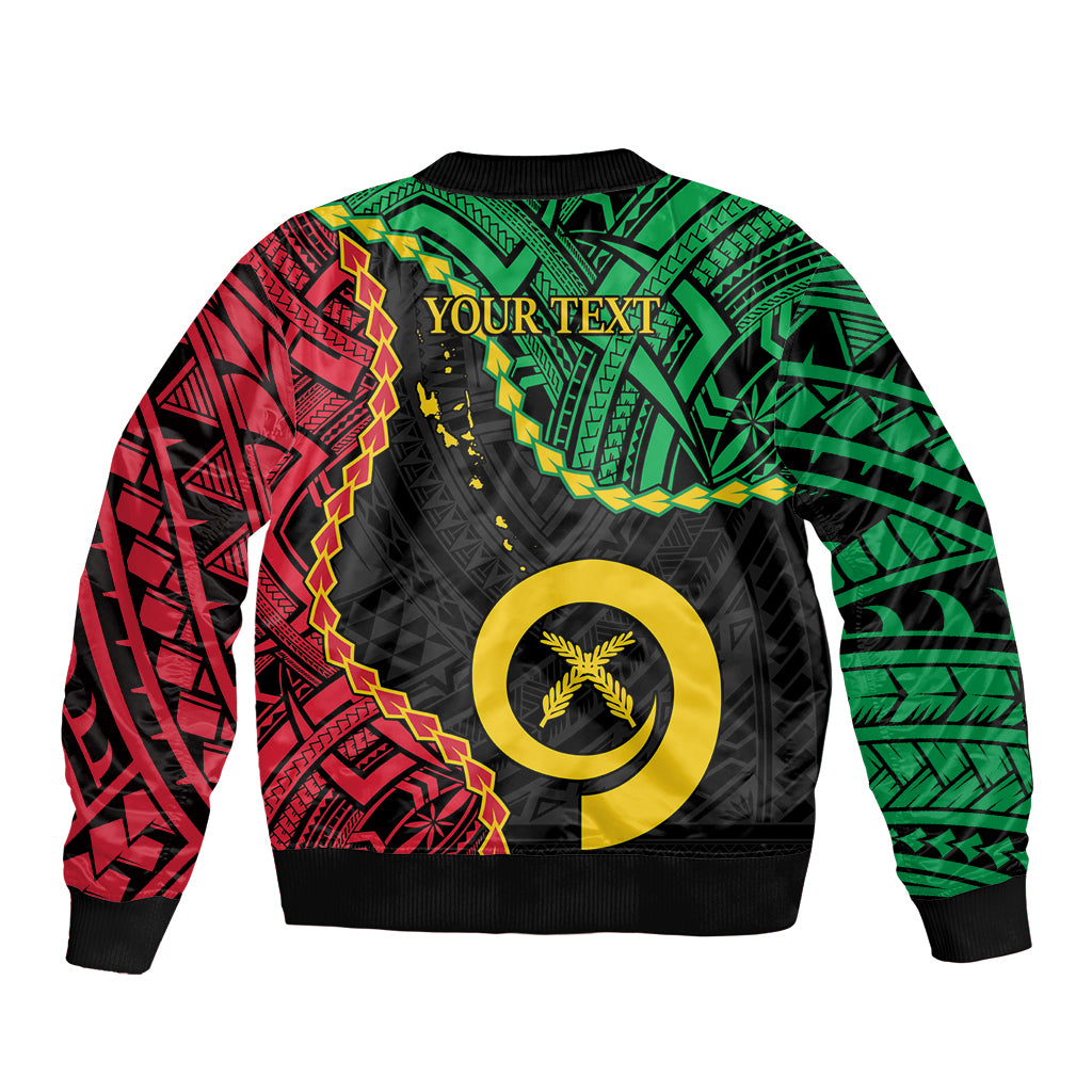 Personalised Vanuatu 44th Anniversary Bomber Jacket Tugeta Yumi Selebretem Indipendens Dei LT9 - Polynesian Pride