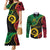 Personalised Vanuatu 44th Anniversary Couples Matching Mermaid Dress and Long Sleeve Button Shirt Tugeta Yumi Selebretem Indipendens Dei