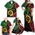 Personalised Vanuatu 44th Anniversary Family Matching Off Shoulder Maxi Dress and Hawaiian Shirt Tugeta Yumi Selebretem Indipendens Dei