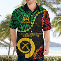 Personalised Vanuatu 44th Anniversary Hawaiian Shirt Tugeta Yumi Selebretem Indipendens Dei LT9 - Polynesian Pride