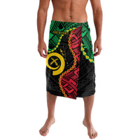 Personalised Vanuatu 44th Anniversary Lavalava Tugeta Yumi Selebretem Indipendens Dei LT9 Black - Polynesian Pride