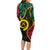 Personalised Vanuatu 44th Anniversary Long Sleeve Bodycon Dress Tugeta Yumi Selebretem Indipendens Dei