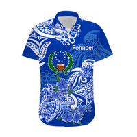 FSM Pohnpei State Hawaiian Shirt Polynesian Floral Tribal LT9 - Polynesian Pride
