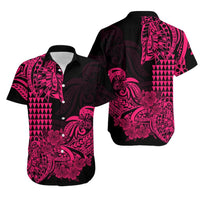 Hawaii Kakau Hawaiian Shirt Polynesian Floral Tribal Pink Version LT9 Pink - Polynesian Pride