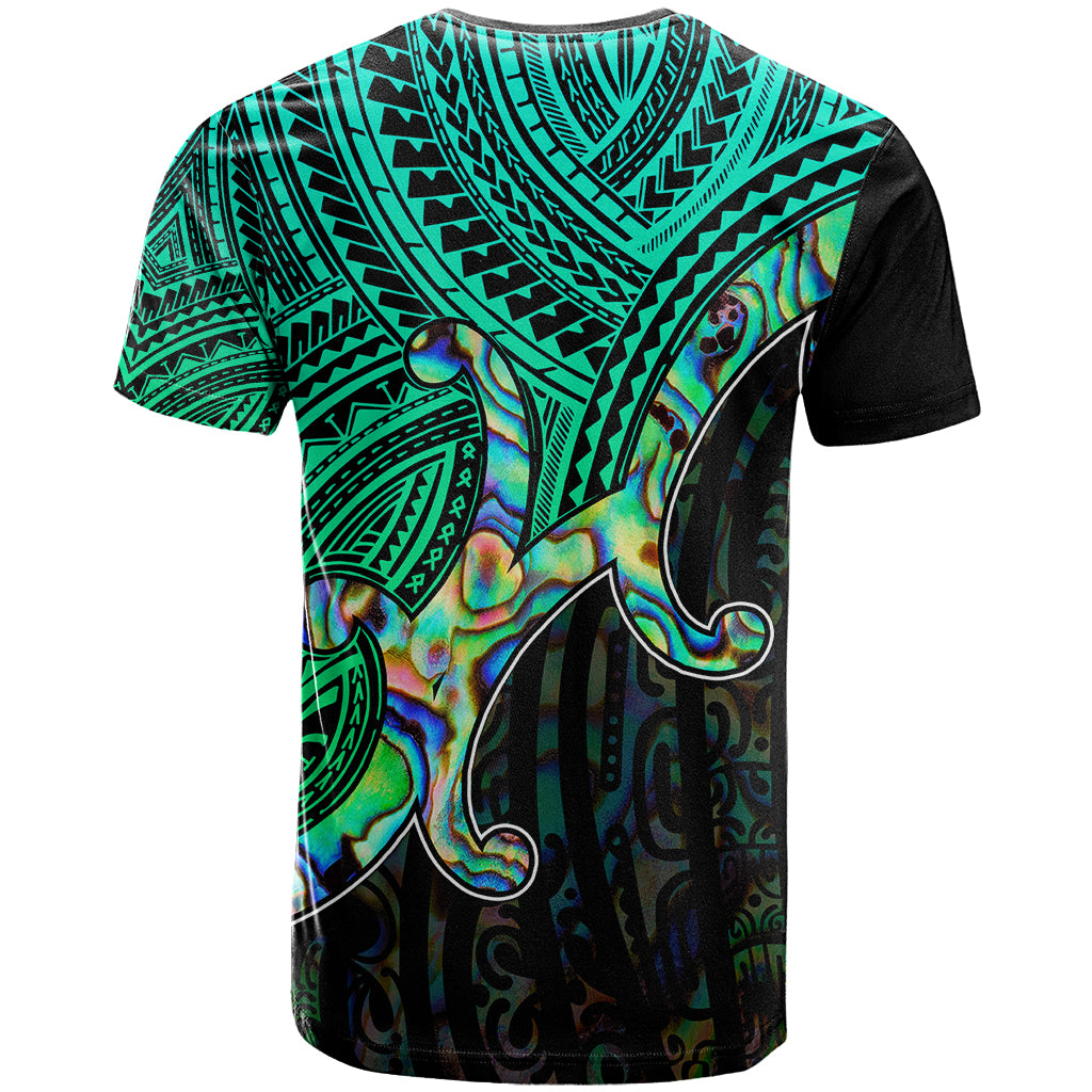 Custom Aotearoa Papua Shell T Shirt Maori Tribal Pattern LT9 - Polynesian Pride