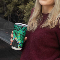 Personalised Aotearoa Papua Shell Tumbler Cup Maori Tribal Pattern LT9 - Polynesian Pride