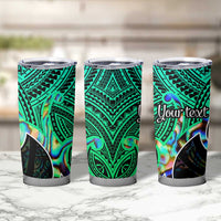 Personalised Aotearoa Papua Shell Tumbler Cup Maori Tribal Pattern LT9 - Polynesian Pride