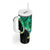 Personalised Aotearoa Papua Shell Tumbler With Handle Maori Tribal Pattern