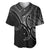 Aotearoa Maori Koru Baseball Jersey Polynesian Pacific Tribal - Black LT9 Black - Polynesian Pride