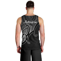 Aotearoa Maori Koru Men Tank Top Polynesian Pacific Tribal - Black LT9 - Polynesian Pride