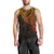 Aotearoa Maori Koru Men Tank Top Polynesian Pacific Tribal - Gold LT9 - Polynesian Pride