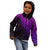 Aotearoa Maori Koru Kid Hoodie Polynesian Pacific Tribal - Purple LT9 - Polynesian Pride