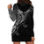 Custom Aotearoa Maori Koru Hoodie Dress Polynesian Pacific Tribal - Black LT9 - Polynesian Pride