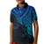 Custom Aotearoa Maori Koru Kid Polo Shirt Polynesian Pacific Tribal - Blue LT9 Kid Blue - Polynesian Pride