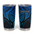 Personalised Aotearoa Papua Shell Tumbler Cup Blue Polynesian Pacific Tribal