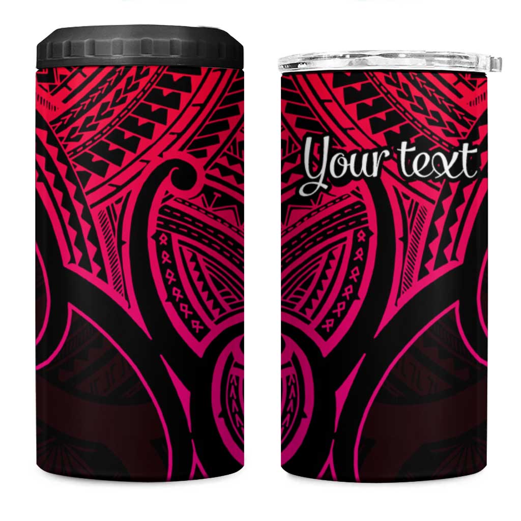 Personalised Aotearoa Papua Shell 4 in 1 Can Cooler Tumbler Pink Polynesian Pacific Tribal LT9 One Size: 16 oz Pink - Polynesian Pride