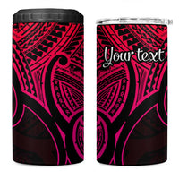 Personalised Aotearoa Papua Shell 4 in 1 Can Cooler Tumbler Pink Polynesian Pacific Tribal LT9 One Size: 16 oz Pink - Polynesian Pride