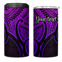 Personalised Aotearoa Papua Shell 4 in 1 Can Cooler Tumbler Purple Polynesian Pacific Tribal LT9 One Size: 16 oz Purple - Polynesian Pride