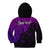 Custom Aotearoa Maori Koru Kid Hoodie Polynesian Pacific Tribal - Purple LT9 - Polynesian Pride