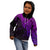 Custom Aotearoa Maori Koru Kid Hoodie Polynesian Pacific Tribal - Purple LT9 - Polynesian Pride