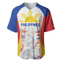 Philippines Flag Day Baseball Jersey Filipino Feather Pattern LT9 White - Polynesian Pride