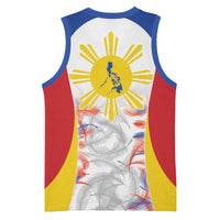 Philippines Flag Day Basketball Jersey Filipino Feather Pattern