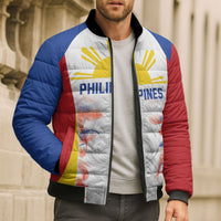 Philippines Flag Day Bomber Puffer Jacket Filipino Feather Pattern LT9 - Polynesian Pride