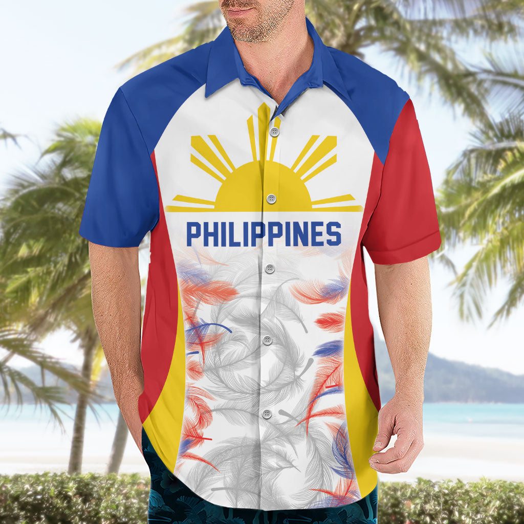 Philippines Flag Day Hawaiian Shirt Filipino Feather Pattern LT9 - Polynesian Pride