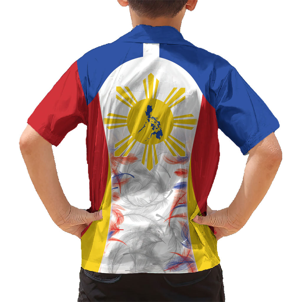 Philippines Flag Day Hawaiian Shirt Filipino Feather Pattern LT9 - Polynesian Pride