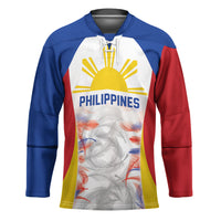 Philippines Flag Day Hockey Jersey Filipino Feather Pattern LT9 Unisex White - Polynesian Pride