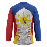 Philippines Flag Day Hockey Jersey Filipino Feather Pattern LT9 - Polynesian Pride